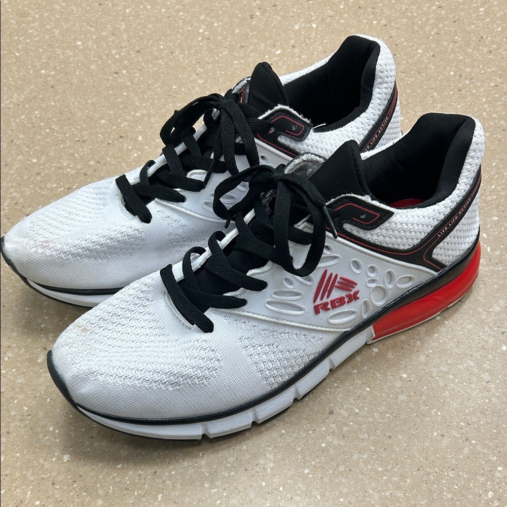 RBX White and Red Running Shoes Size 12